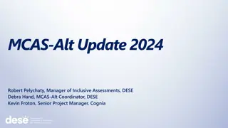 MCAS-Alt 2024 Updates and Training Sessions