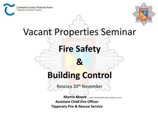Seminar on Fire Safety and Building Control in Roscrea - Overview and Legislation