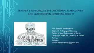 Contrasting Management and Leadership in Educational Context