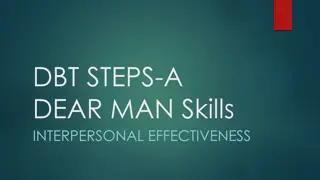 Effective Communication Using DEAR MAN Skills in Interpersonal Relationships