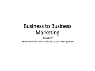 Relationship Portfolios and Key Account Management in B2B Marketing