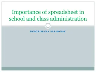 Benefits of Spreadsheets in School and Class Administration