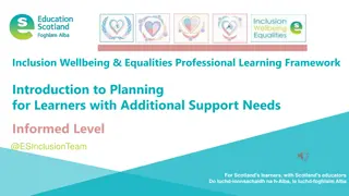 Professional Learning Framework for Learners with Additional Support Needs