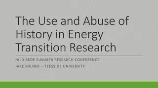 Insights into Energy Transition Research and Historical Perspectives