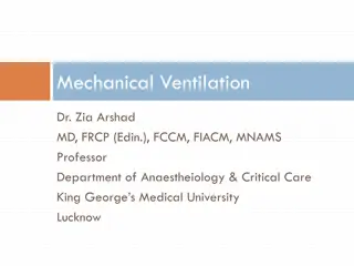 Overview of Mechanical Ventilation in Critical Care