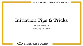Mortar Board Initiation Tips & Tricks Advisor Meet-Up