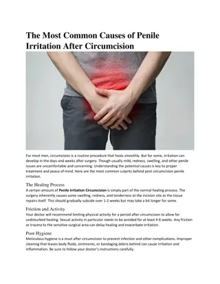 The Most Common Causes of Penile Irritation After Circumcision