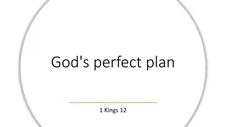 God's Perfect Plan in 1 Kings 12: A Lesson on Seeking Wise Counsel
