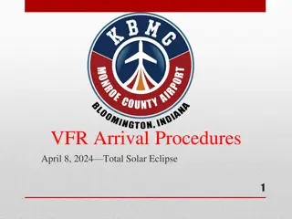 VFR Arrival Procedures for Total Solar Eclipse Event on April 8, 2024