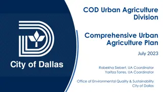 Dallas Comprehensive Urban Agriculture Plan Summary
