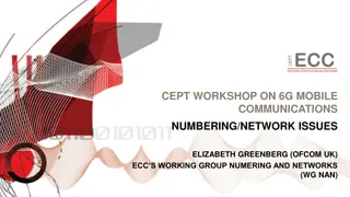 CEPT Workshop on 6G Mobile Communications: Numbering & Network Issues