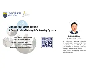 Climate Risk Stress Testing in Malaysia's Banking System by Dr. Lim Kok Tiong