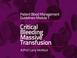Understanding Patient Blood Management and Guidelines