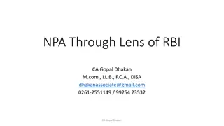NPA Through Lens of RBI