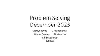 Problem Solving  December 2023