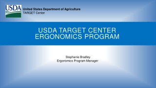 USDA TARGET CENTER ERGONOMICS PROGRAM