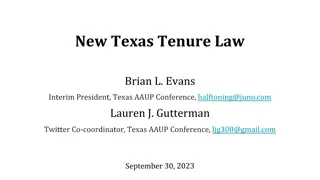 New Texas Tenure Law