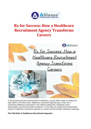 Rx for Success: How a Healthcare Recruitment Agency Transforms Careers