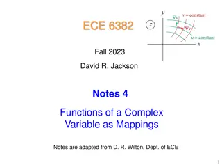 Understanding Simple Mappings of Functions in Complex Variable Analysis
