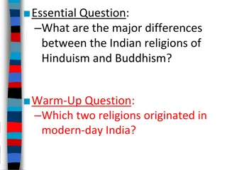 A Comparison of Hinduism and Buddhism in Ancient Indian Religions