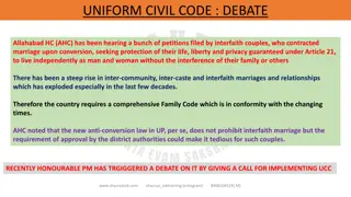 Debate on Uniform Civil Code in India: Recent Developments