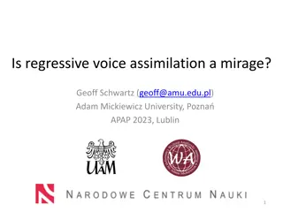 Is regressive voice assimilation a mirage?