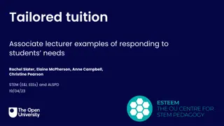 Supporting Student Needs in STEM Education: Tailored Tuition Strategies