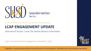 LCAP Engagement Update for Parent Advisory Committees
