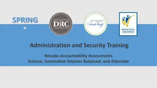 Nevada Accountability Assessments Administration and Security Training