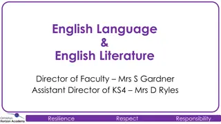 English Language & English Literature