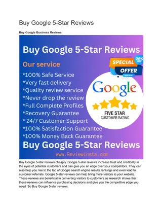 Buy Google 5-Star Reviews