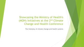 Improving Health Amid Climate Change Challenges