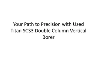 Your Path to Precision withTitan SC33 Double Column