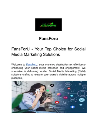 Unlock Your Potential: FansForU Expert Social Media Marketing Solutions