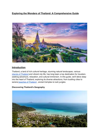 Exploring the Wonders of Thailand: A Comprehensive Guide