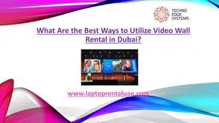 What Are the Best Ways to Utilize Video Wall Rental in Dubai?