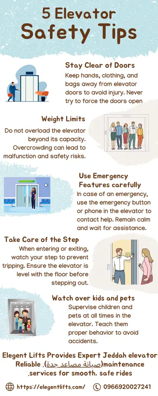 Top 5 elevator safety tips by Elegant Lifts
