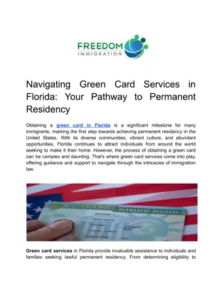 Unlocking Opportunities: Green Card Services