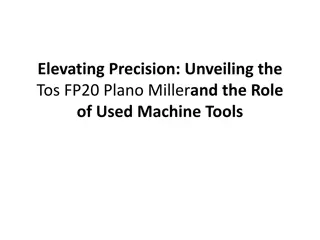 Elevating Precision with  Tos FP20 Plano Miller