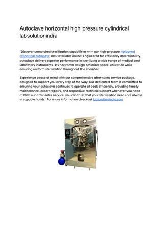 Autoclave horizontal high pressure cylindrical labsolutionindia