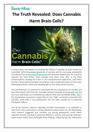 The Truth Revealed Does Cannabis Harm Brain Cells.docx