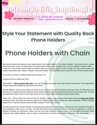 Style Your Statement with Quality Back Phone Holders