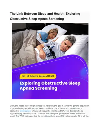 The Link Between Sleep and Health_ Exploring Obstructive Sleep Apnea Screening