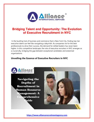 Bridging Talent and Opportunity The Evolution of Executive Recruitment in NYC