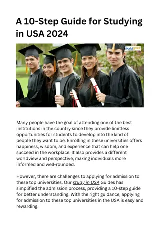 A 10-Step Guide for Studying in USA 2024