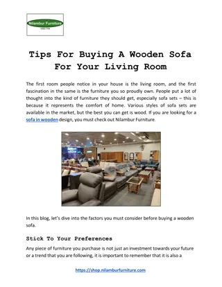 Tips for buying a wooden sofa for your living room