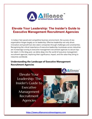 Elevate Your Leadership The Insider's Guide to Executive Management Recruitment Agencies