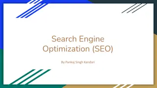 Search Engine Optimization (SEO) (pdf)
