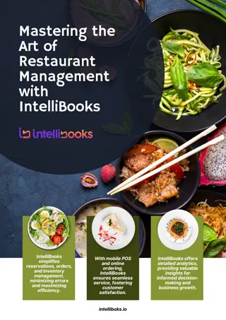 IntelliBooks Your Simple Solution for Restaurant Management