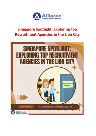 Singapore Spotlight: Exploring Top Recruitment Agencies in the Lion City
